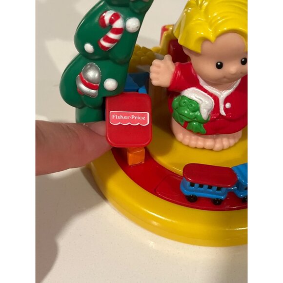 Fisher-Price 1999 Christmas Ornament With Blonde Child & Toys - Picture 3 of 7